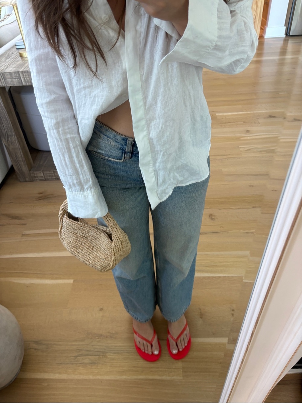 TKEES Red Minimalist Flip Flop Sandals - Picture 6 of 13